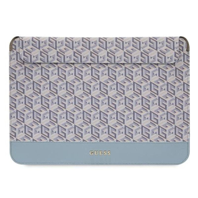 Mbrojtëse laptopi Guess Gcube Stripes, 14", për MacBook, blu