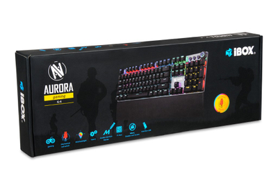 Tastierë mekanike iBOX Aurora K-4, USB, e zezë