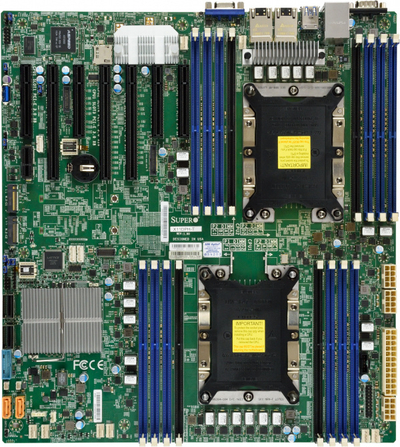 Pllakë amë Supermicro X11DPH-T Intel C624 LGA 3647 (Socket P) Extended ATX