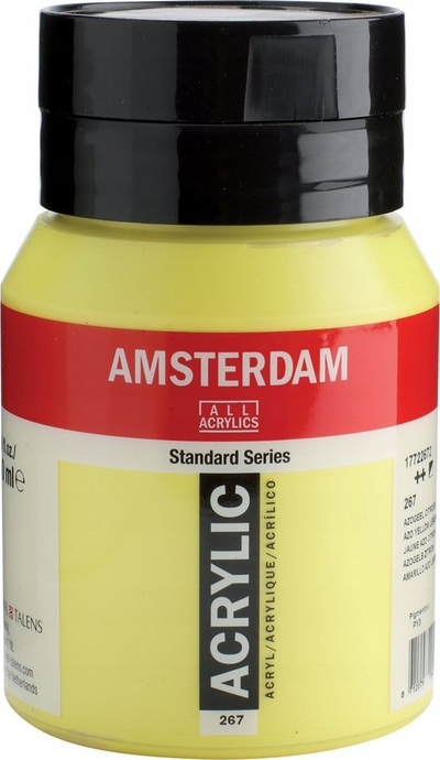 Акрилна боја Amsterdam Standard Series Azo Yellow Lemon, 500ml, жолта лимона