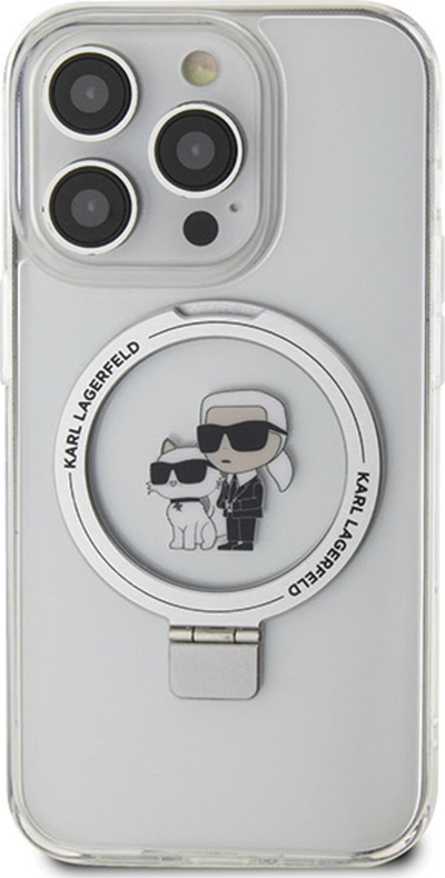 Futrollë Karl Lagerfeld KLHMP13XHMRSKCH për iPhone 13 Pro Max, MagSafe, e bardhë