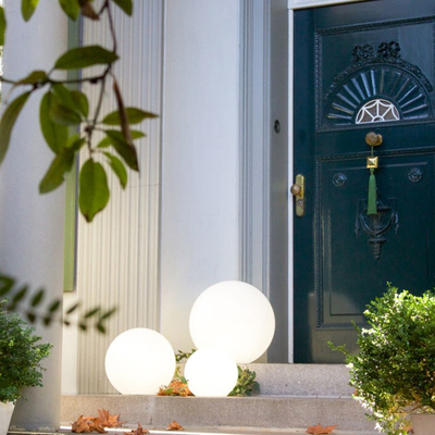 Llambë dekorative kopshti LED Globe Light, 8W, 285mm, e bardhë