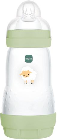 Biberon MAM Perfect Start Anti Colic, 260ml, vetë sterilizues, jeshil