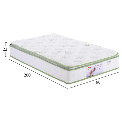 Dyshek Continuous Spring & mbulesë Aloe Vera 90x200cm (HM372.20)