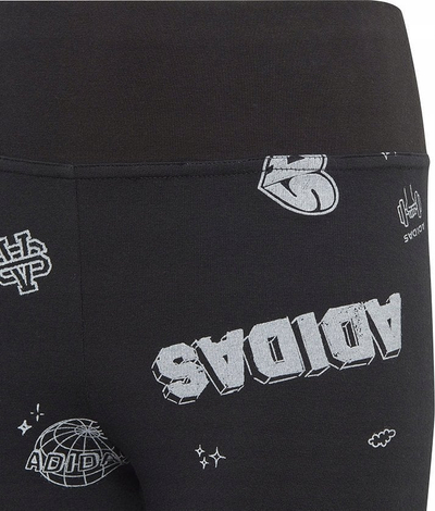 Leggins për goca adidas JG Bluv Q3 Tight Jr IA1567, të gjata, prej materiali elastik, të zeza