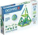 Blloqe magnetike për fëmijë Geomag Classic Recycled, 60 pjesë