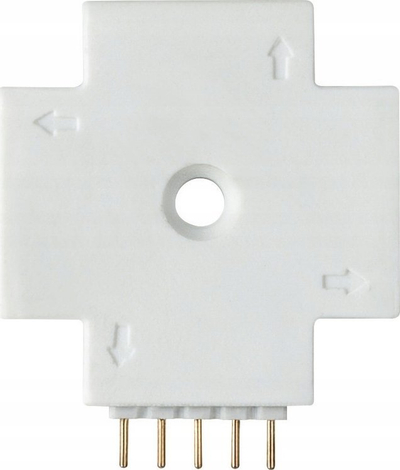 Lidhës X për shirit LED Paulmann MaxLED 70617, 4 dalje, plastik, i bardhë
