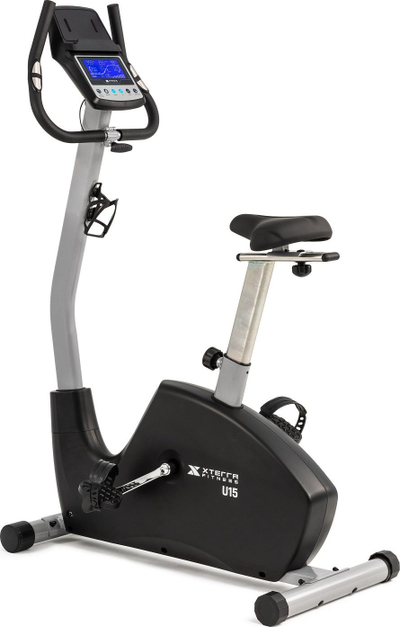 Bicikletë stërvitje magnetike Xterra U15 Ergometer, me ekran LCD, rezistencë e rregullueshme, gri