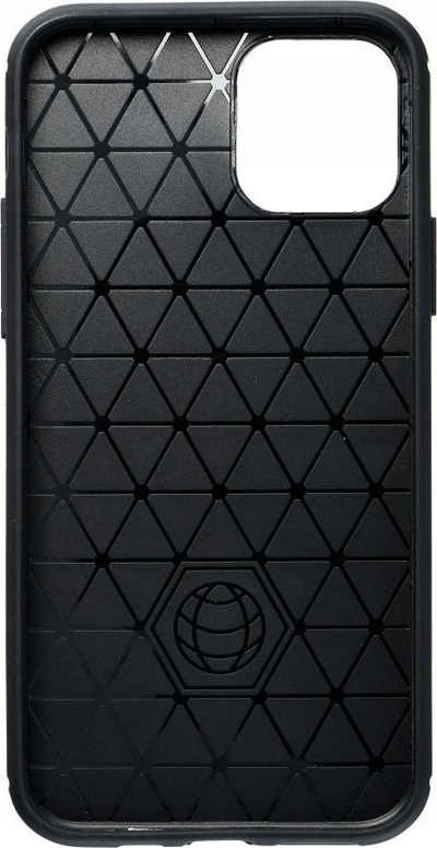 Mbulesë karboni për telefon Motorola G54, gomë kundër goditjeve, e zezë