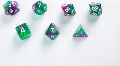 Set zare Gamegenic Galaxy Series Aurora, 7 copë, akril, shumëngjyrësh