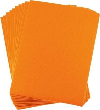 Fletë filci Brewis A4, 2 mm, set 10 copë, portokalli