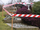 Shirit paralajmërues Tesa, 100 m x 80 mm, i bardhë / i kuq