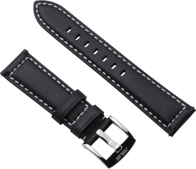 Rrip ore ASUS VivoWatch 5, lëkurë, vihet kollaj, i zi me qepje të bardha
