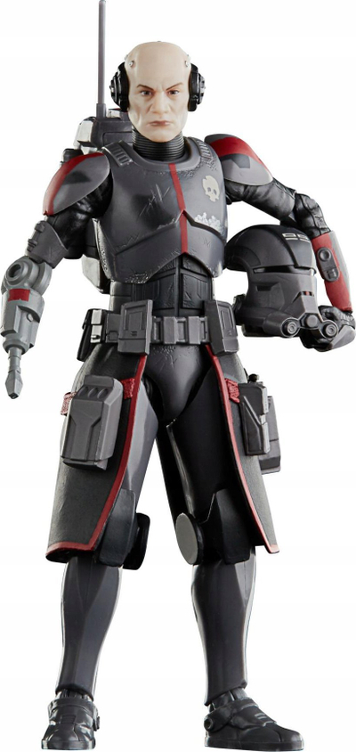 Фигура акциона Star Wars The Black Series Echo The Bad Batch, 15 cm, колекционерска со додатоци, сива и црна
