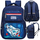 Çantë shpine shkollore për fëmijë, 20L, 41cm, blu navy me raketë