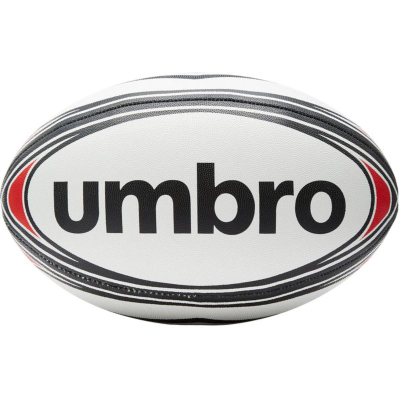 Top rugby Umbro Game Ball 26762U, nr. 5, i bardhë, i zi edhe i kuq