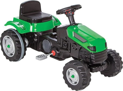 Traktor me pedale Woopie, i gjelbër