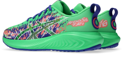 Këpucë sportive ASICS Gel Noosa Tri 16 Junior, amortizim EVA, rrjetë frymëshkëmbyese, blu e gjelbër