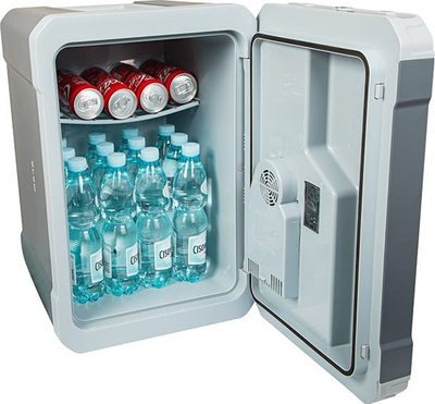 Frigorifer turistik BLOW 37L, 12V 230V, me ftohje edhe ngrohje, gri