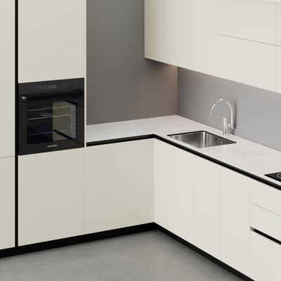 Kuzhinë IMMIGRAND SYSTEMS, Këndore, Pastel Beige