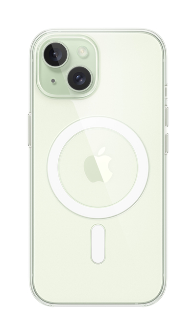 Маска Apple за iPhone 15 Clear Case со MagSafe