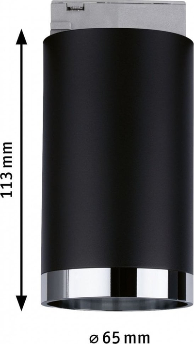 Spot dritë Paulmann URail 96918, GU10 LED, i zi krom