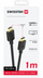 Kabllo HDMI Swissten, 1m, 4K 60Hz, HDMI 2.0, i zi