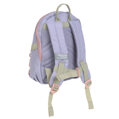 Çantë shpine për fëmijë Lässig Tiny Backpack Outdoor Rainbow, poliestër i ricikluar, e papërshkueshme nga uji, lejla pastel