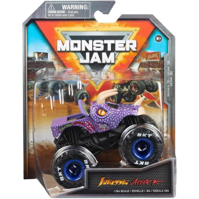 Lodër kamionçinë Monster Jam Jurassic Attack, 1:64, die cast, lejla