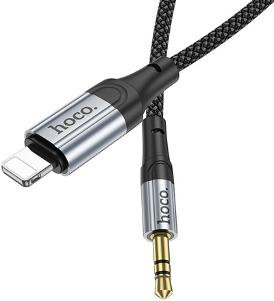 Аудио кабел Hoco UPA26, Lightning во Jack 3.5 mm, 1 m, црн
