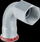 Bërryl Geberit Mapress C-Stahl 90° d22-Rp 3/4 (20557), 72 x 22 mm, i bardhë