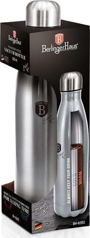 Termus Berlinger Haus BH-6392, çelik inox, 0.5L, argjendtë