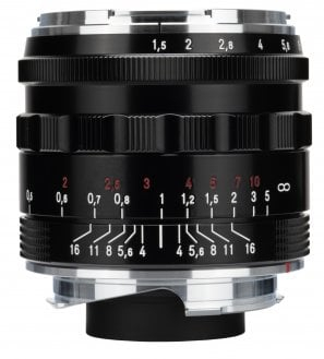 Objektiv Voigtlander Nokton Vintage Line 28mm F1.5 ASPH Type II për Leica M, i zi