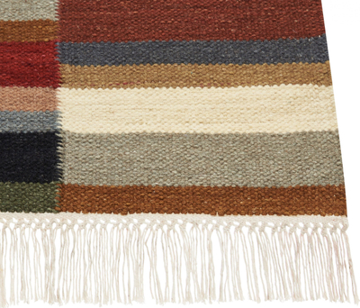 Tapet leshi MUSALER Wool Kilim, 80 x 150 cm, shumëngjyrësh