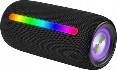 Bokse Bluetooth Tracer Stripe TWS, 10W, IPX5, RGB, të zinj