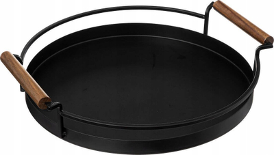 Tabaka rrethore 5five, 36 cm, çelik, e zezë