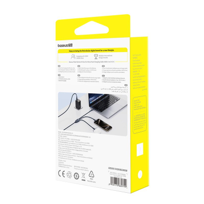 Kabllo karikimi Baseus Flash Series 3, 100W, 1.5m, blu