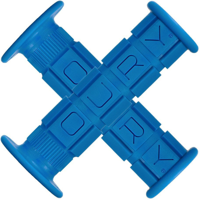 Gripa biçiklete Lizard Skins Oury Single Compound me flanxhë, për MTB dhe BMX, blu