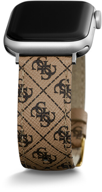 Rrip lëkure Guess për Apple Watch (38 - 41 mm), bezhë