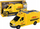 Makina lodër Lean Toys Delivery Car 17840, shkall 1:16, me drita edhe zëra, e verdhë