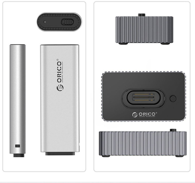 Док станица за SSD Orico IT18C3, M.2 NVMe SATA, USB C 10Gb/s, сива