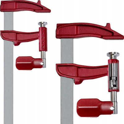 Shtrëngues Piher Maxipress M 1612, 12 cm, me filetë të mbrojtur, i kuq