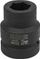 Nasadë goditëse Partner 1" 22mm, 6‑këndëshe, e zezë
