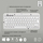 Tastierë pa kabllo Logitech Pebble Keys 2 K380s, Bluetooth, kompakte, e bardhë