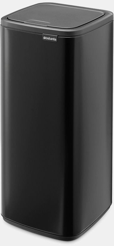 Kosh plehrash Brabantia Touch Bin, 30L, me kapak me prekje, matt i zi