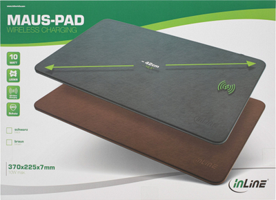 Mousepad me karikim wireless InLine, 370 x 225 x 7 mm, i zi