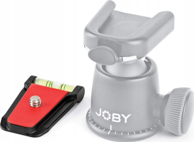 Pllakë shpejtësie për tripod Joby QR Plate 3K, fije 1/4"-20, kapacitet 3 kg, e zezë e kuqe