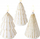 Декоративна свеќа Boltze Home TORIS, форма елка, LED, 12 cm, златна боја