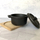 Set tenxhere hekuri Iron Pot, 2 copë, 13 x 9 x 10 cm, e zezë
