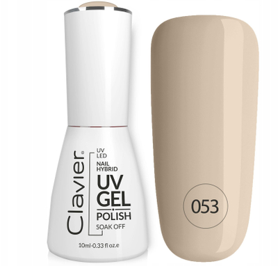 Гел лак Clavier Luxury Hybrid 053, УВ ЛЕД, 10 ml, неутрална беж